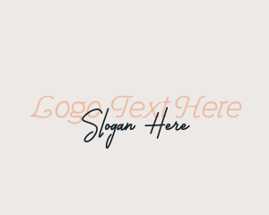 Stylish Script Fashion logo