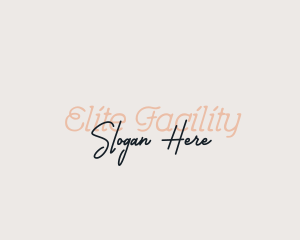 Stylish Script Fashion Logo