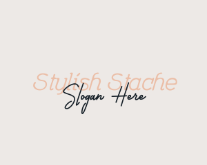 Stylish Script Fashion logo design