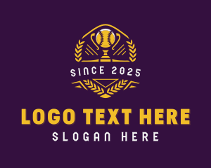 Baseball Championship Trophy logo