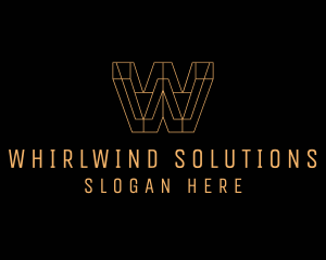 Construction Firm Letter W logo design