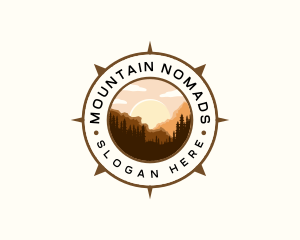 Compass Mountain Travel logo design