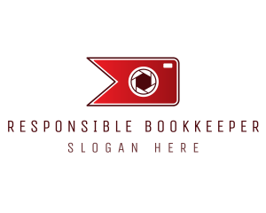 Bookmark Phot Camera logo design