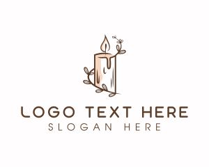 Candle Wax Flame logo