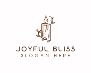 Candle Wax Flame Logo