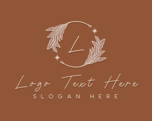 Elegant Herb Wreath Logo