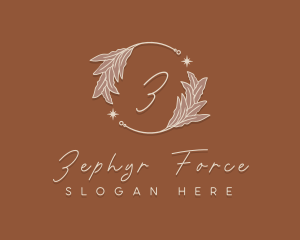 Elegant Herb Wreath Logo