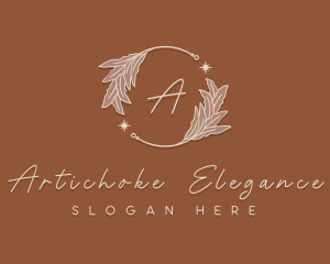 Elegant Herb Wreath logo design