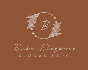 Elegant Herb Wreath logo design