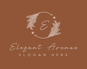 Elegant Herb Wreath logo design