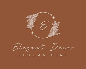 Elegant Herb Wreath logo design