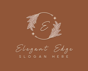 Elegant Herb Wreath logo design