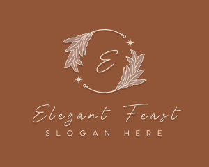 Elegant Herb Wreath logo design