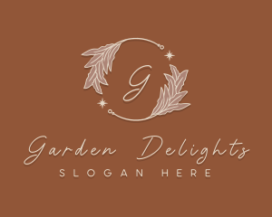 Elegant Herb Wreath logo design