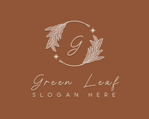 Elegant Herb Wreath logo design