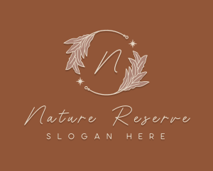 Elegant Herb Wreath logo design