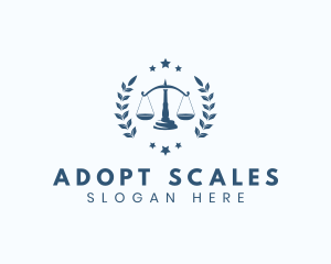 Laurel Law Scale logo design