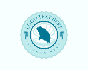Barbuda Island Beach logo