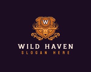 Wild Deer Antler logo design