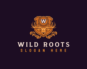 Wild Deer Antler logo design