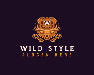 Wild Deer Antler logo design