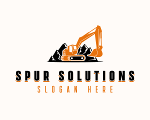 Mountain Quarry Excavator Logo