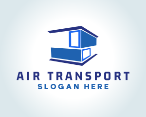 Modern Cargo Container Storage  logo design