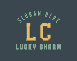 Retro Sports Varsity logo design