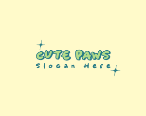 Cute Quirky Sparkle  logo design