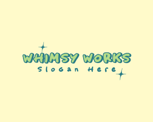 Cute Quirky Sparkle  logo