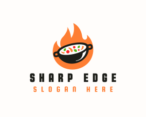 Wok Asian Food logo design