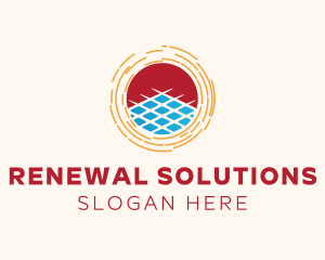 Sun Solar Panel logo design