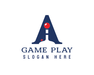Arcade Joystick Letter A logo