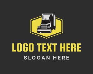 Logistics Delivery Cargo Truck logo