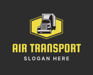 Logistics Delivery Cargo Truck logo design