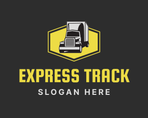 Logistics Delivery Cargo Truck logo design