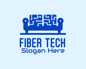 Blue Tech Couch logo design