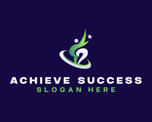 Leader Success Achievement logo design