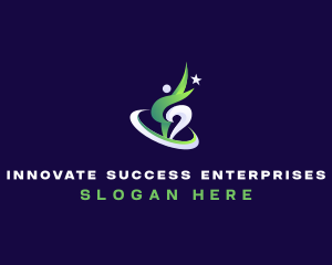 Leader Success Achievement logo design