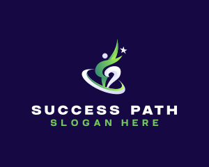Leader Success Achievement logo design