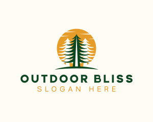 Pine Tree Forest Park logo design