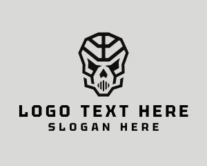 Skeleton Skull Mask  logo design