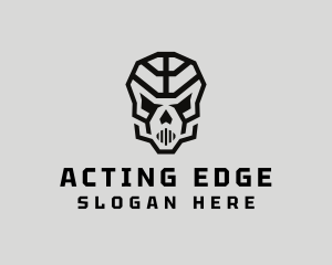 Skeleton Skull Mask  logo design