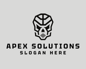 Skeleton Skull Mask  logo design