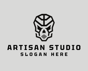 Skeleton Skull Mask  logo design