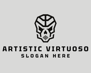 Skeleton Skull Mask  logo design