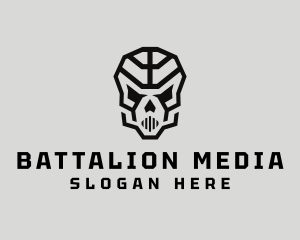 Skeleton Skull Mask  logo design