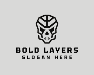 Skeleton Skull Mask  logo design