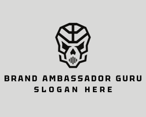 Skeleton Skull Mask  logo design