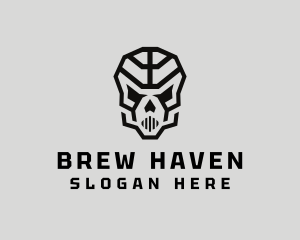 Skeleton Skull Mask  logo design